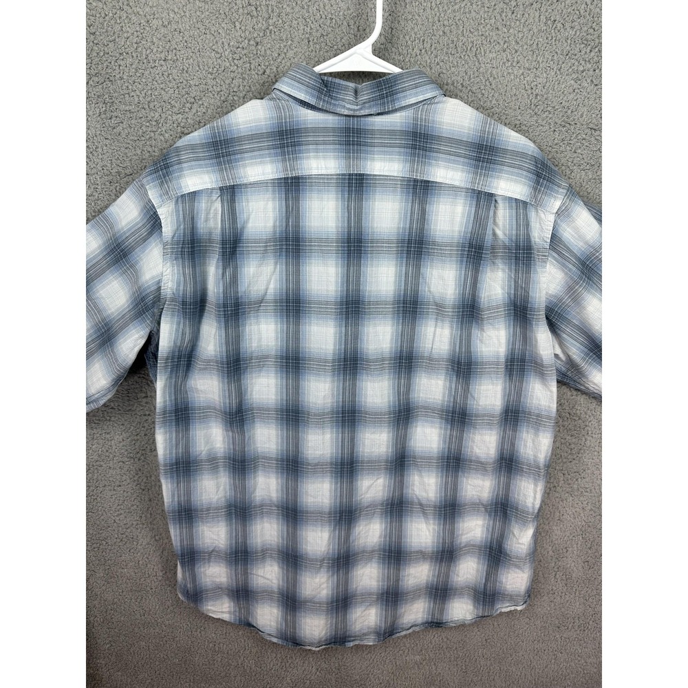 Eddie Bauer Shirt Mens Large Plaid Classic Fit Button Up Outdoor Hiking Casual - Picture 7 of 9